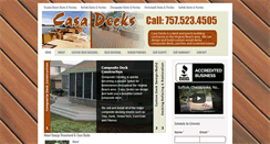 Desktop Screenshot of casadecks.com